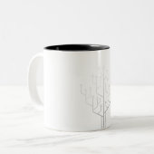 Computer-Chip-Tree-Programmierer-Tschernoteningeni Zweifarbige Tasse (Vorderseite Links)