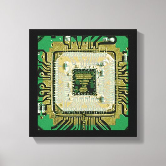 Computer Chip Wall Art Leinwanddruck (Vorderseite)