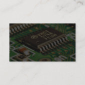 Computer-Chips-Schaltkreise-Boards Visitenkarte (Rückseite)