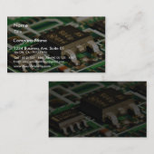 Computer-Chips-Schaltkreise Visitenkarte (Vorne/Hinten)