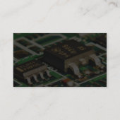 Computer-Chips-Schaltkreise Visitenkarte (Rückseite)