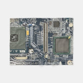 Computer Circuit Board Blanket Fleecedecke (Vorderseite (Horizontal))