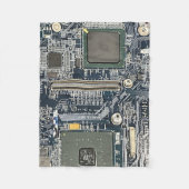 Computer Circuit Board Blanket  Fleecedecke (Vorderseite)