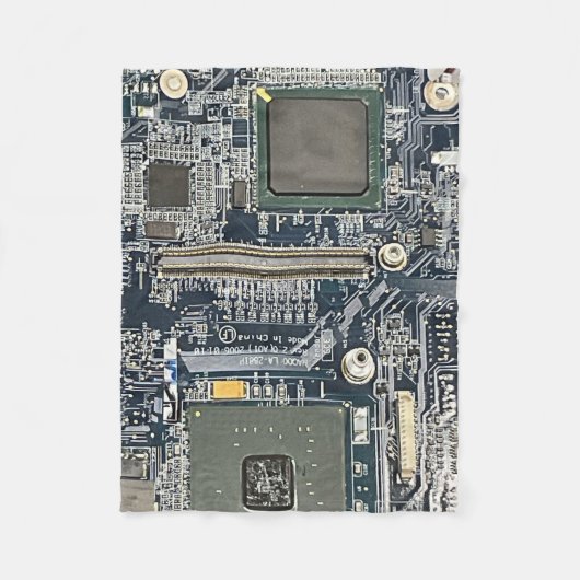 Computer Circuit Board Blanket Fleecedecke (Vorderseite)