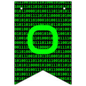 Computer-Code-Cyber & Tech-Team - Name oder Text i Wimpelkette (Zweite Fahne)