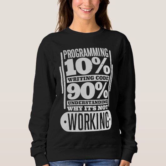 Computer Coder for Code Programming Programmers 1 Sweatshirt (Vorderseite)