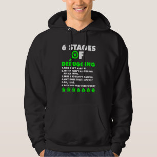 Computer Coder Software-Entwickler 6 Bühnen von De Hoodie