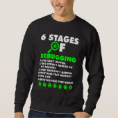 Computer Coder Software-Entwickler 6 Bühnen von De Sweatshirt (Vorderseite)