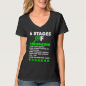 Computer Coder Software-Entwickler 6 Bühnen von De T-Shirt (Vorderseite)