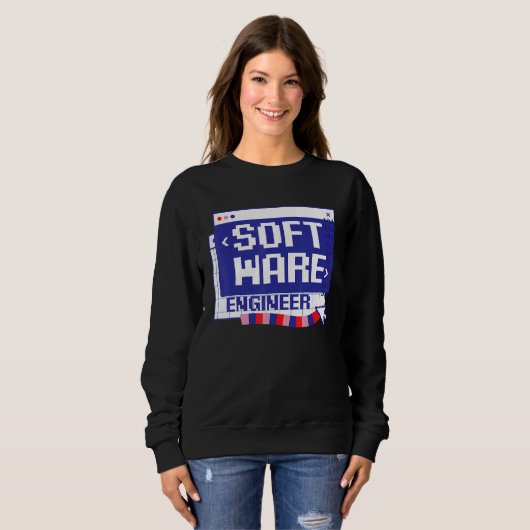 Computer-Coding-Nerd-Coder-Programmierer-Software- Sweatshirt (Vorne ganz)