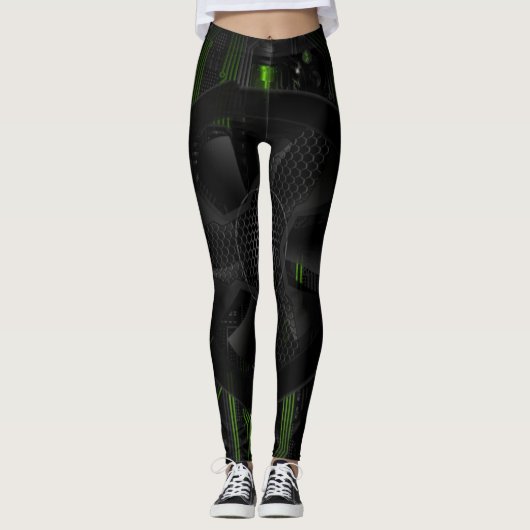 Computer Core - Tech Art Leggings (Vorderseite)