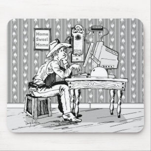 Computer Cowboy Mousepad