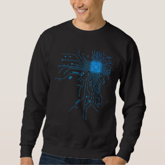 Computer CPU Chip PCB Circuit Design Tech Gift Sweatshirt