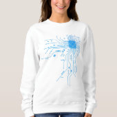 Computer CPU Chip PCB Circuit Design Tech Gift Sweatshirt (Vorderseite)