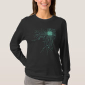 Computer CPU Chip PCB Circuit Design Tech Gift T-Shirt (Vorderseite)