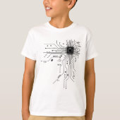 Computer CPU Chip PCB Circuit Design Tech Gift T-Shirt (Vorderseite)