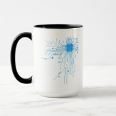 Computer-CPU-Chip PCB-Schaltungsdesign-Tech-Gesche Tasse (Links)