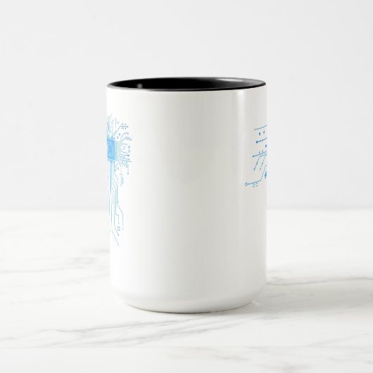 Computer-CPU-Chip PCB-Schaltungsdesign-Tech-Gesche Tasse (Zentrum)
