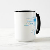 Computer-CPU-Chip PCB-Schaltungsdesign-Tech-Gesche Tasse (VorderseiteRechts)