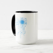 Computer-CPU-Chip PCB-Schaltungsdesign-Tech-Gesche Tasse (Vorderseite Links)