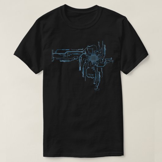 Computer-CPU-Kernschaltgetriebe für Elektroingenie T-Shirt (Design vorne)