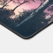 Computer desk keyboard matt with trees at sunset schreibtischunterlage (Ecke)