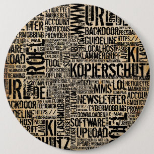 Computer Dictionary - vintage Button