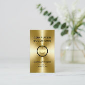 Computer-Dienstleistungen Visitenkarte (Stehend Vorderseite)