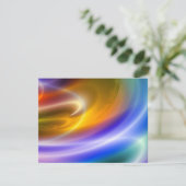 Computer Digital Abstrakt lädt zu Einladungen ein (Stehend Vorderseite)