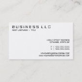 Computer: digitale Anzeige Visitenkarte (Rückseite)