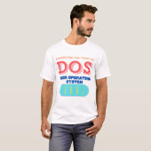 Computer Disk Betriebssystem (DOS) T-Shirt (Vorne ganz)