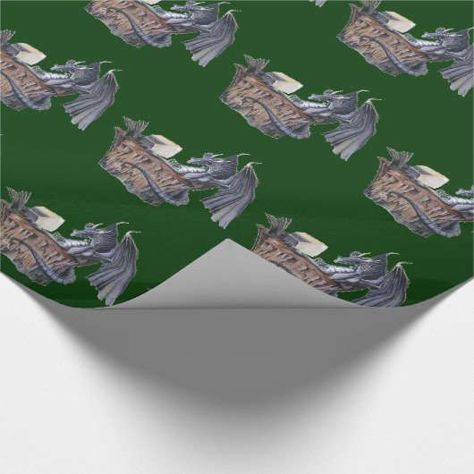 Computer-Drache Geschenkpapier (Ecke)