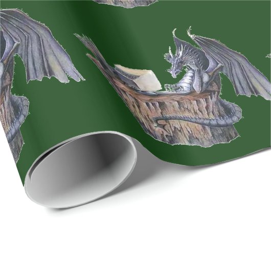 Computer-Drache Geschenkpapier (Rolleneckpunkt)