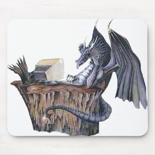 Computer-Drache Mousepad (Vorne)