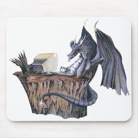 Computer-Drache Mousepad (Vorne)