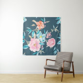 Computer drawn beautiful flowers illustrationflowe wandteppich (Beispiel (Horizontal))