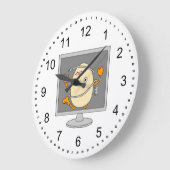 Computer Egghead Große Wanduhr (Winkel)