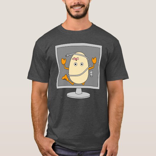 Computer Egghead T-Shirt (Vorderseite)
