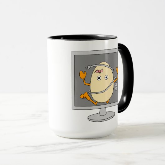 Computer Egghead Tasse (VorderseiteRechts)