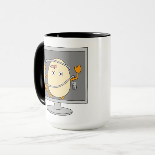 Computer Egghead Tasse (Vorderseite Links)