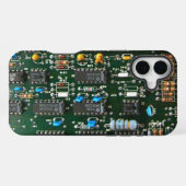Computer-Elektronik-Leiterplatte Bild iPhone Hülle (Rückseite (Horizontal))