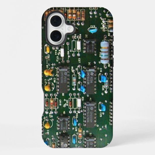 Computer-Elektronik-Leiterplatte Bild iPhone Hülle (Rückseite)
