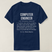 Computer Engineer Definition Funny Engineer T-Shirt (Design vorne)