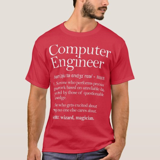 Computer-Engineer Definition T-Shirt (Vorderseite)