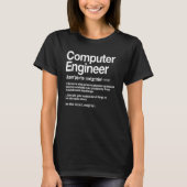 Computer Engineer Noun Programmer Developer Engine T-Shirt (Vorderseite)