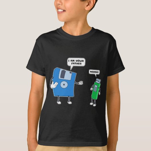 Computer Engineering I Father & Son Floppy Disk En T-Shirt (Vorderseite)
