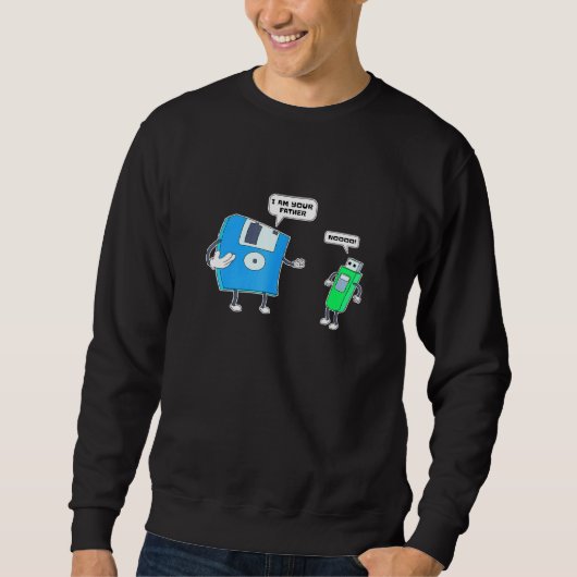 Computer Engineering I Father Son Floppy Disk Engi Sweatshirt (Vorderseite)