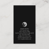 Computer Engineering Technical Blue Halftone Visitenkarte (Rückseite)