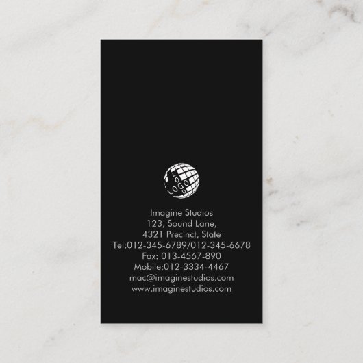 Computer Engineering Technical Blue Halftone Visitenkarte (Rückseite)