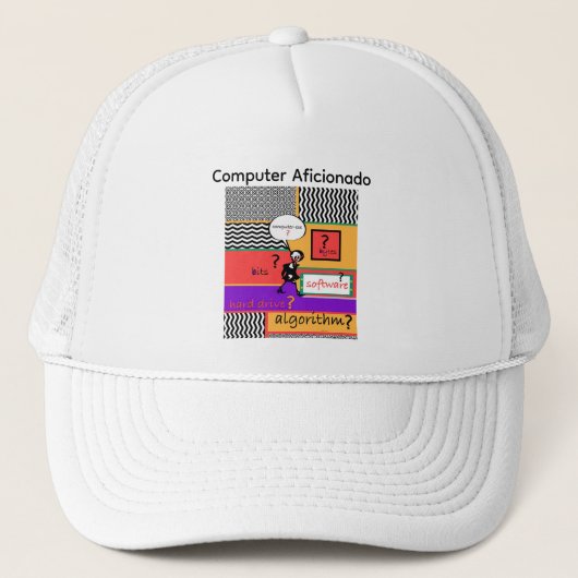 Computer-Enthusiast-Logo Truckerkappe (Vorderseite)